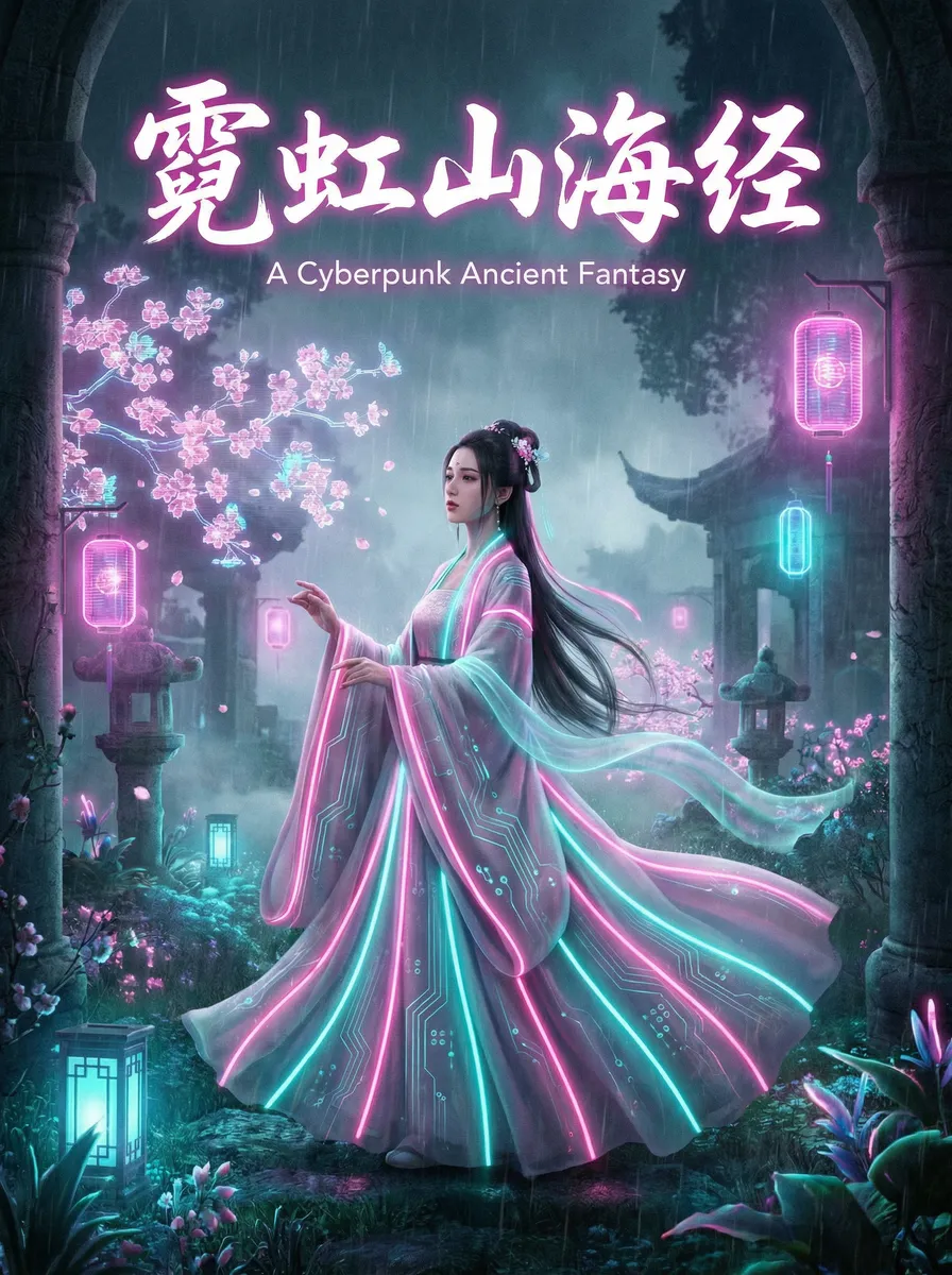 美景之屋在线电影中文字幕 古风奇缘短剧 - 霓虹山海经海报